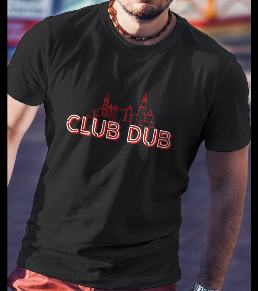 Club Dub Chicago Bears Fans Skyline T-Shirt