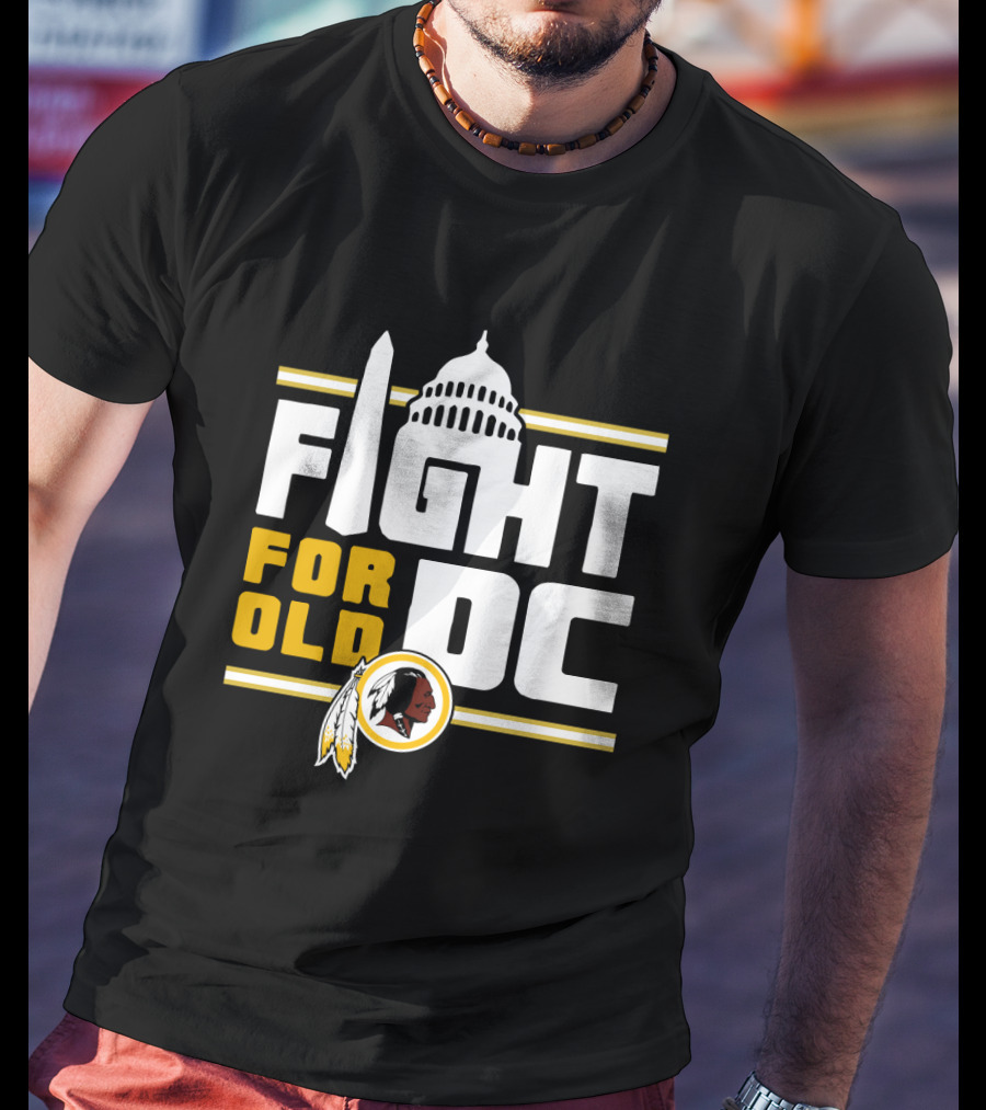 Fight For Old DC Washington Football Team Capitol Monument Iconic Feathers T-Shirt
