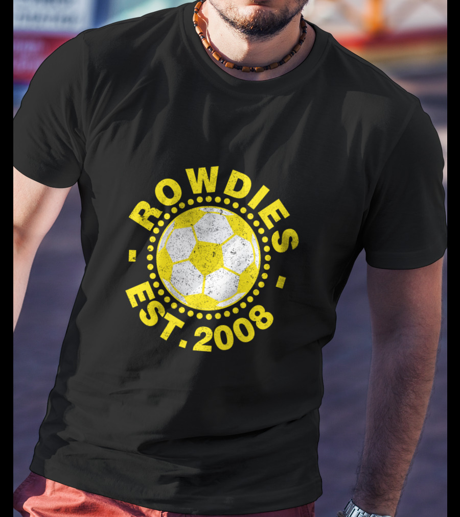 Rowdies Est 2008 Soccer Ball T-Shirt