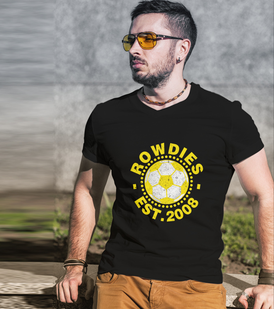 Rowdies Est 2008 Soccer Ball T-Shirt