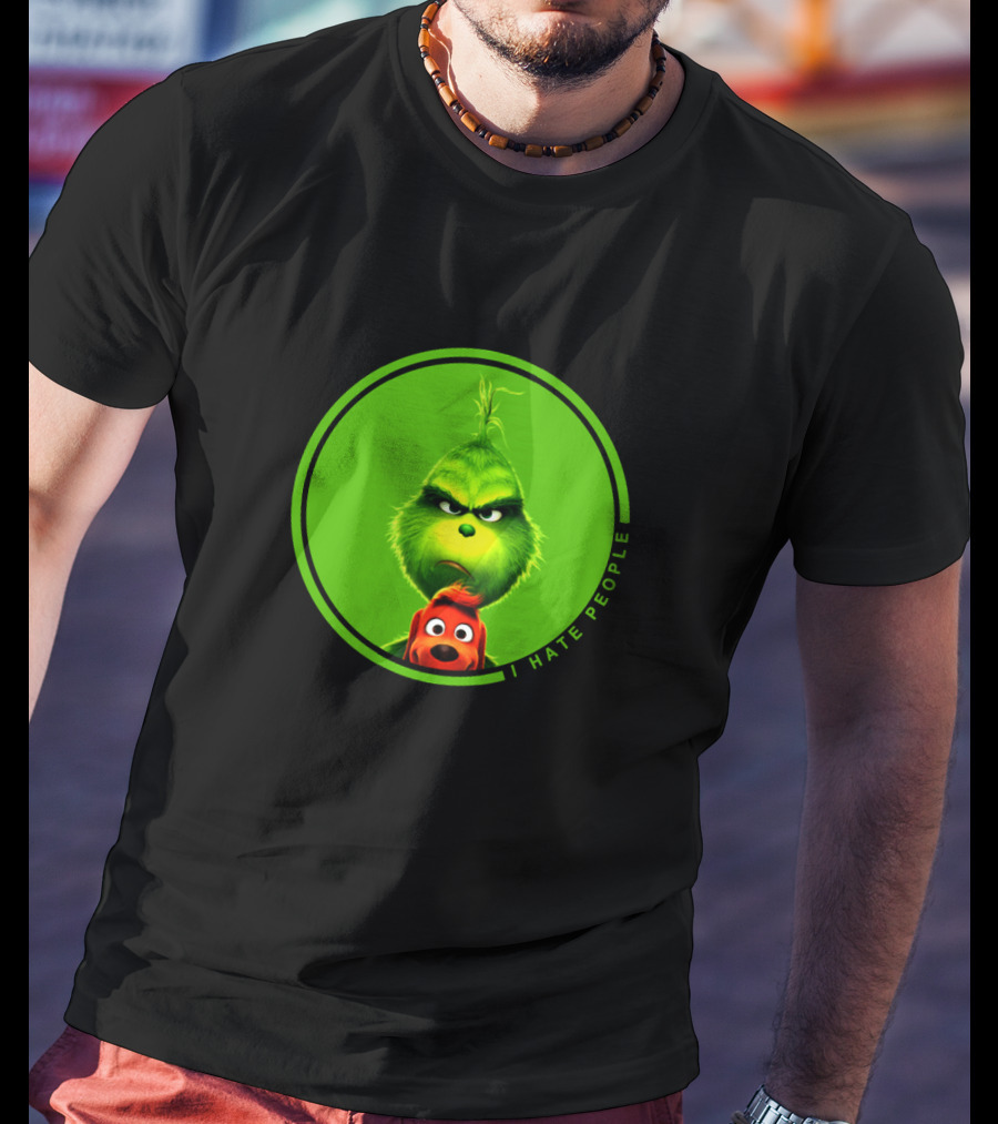 The Grinch I Hate People Christmas Movies Max T-Shirt