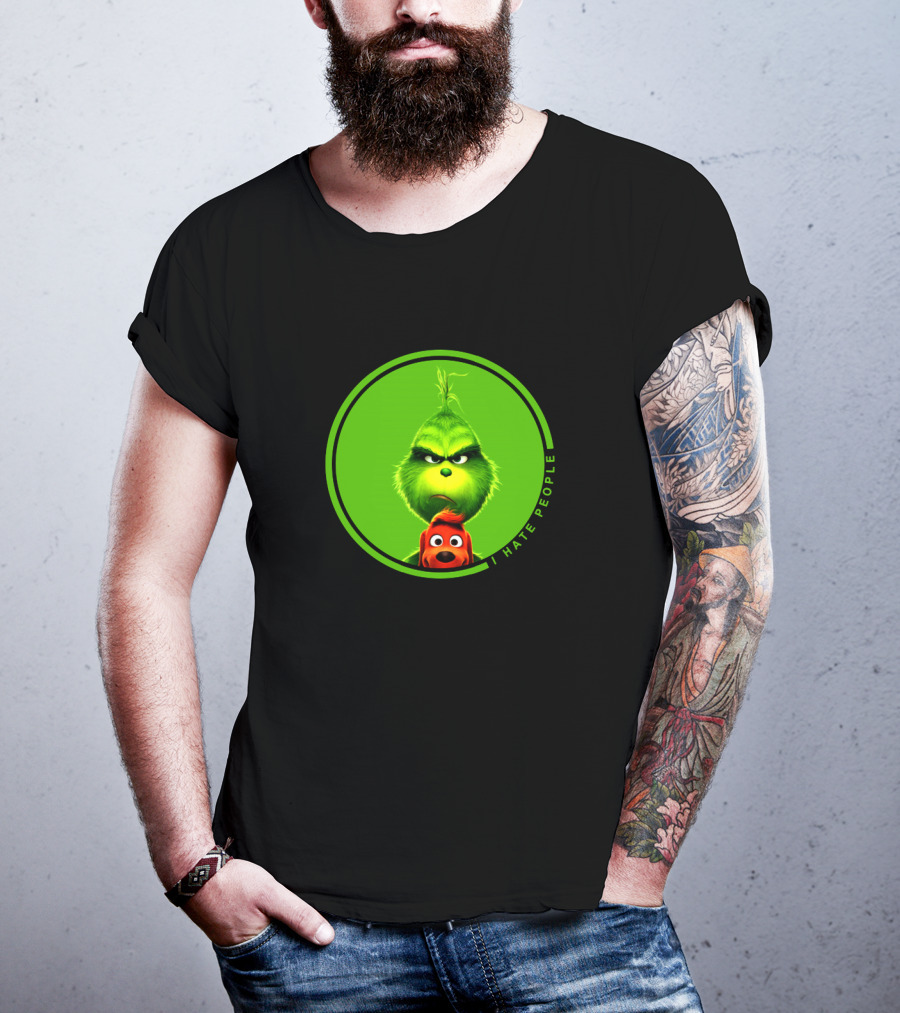 The Grinch I Hate People Christmas Movies Max T-Shirt