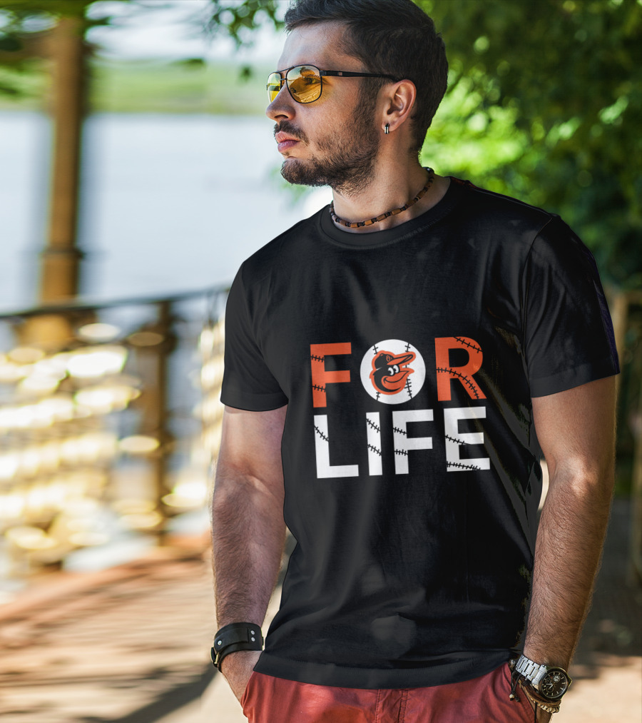 Baltimore Orioles Baseball Fan Logo For Life T-Shirt