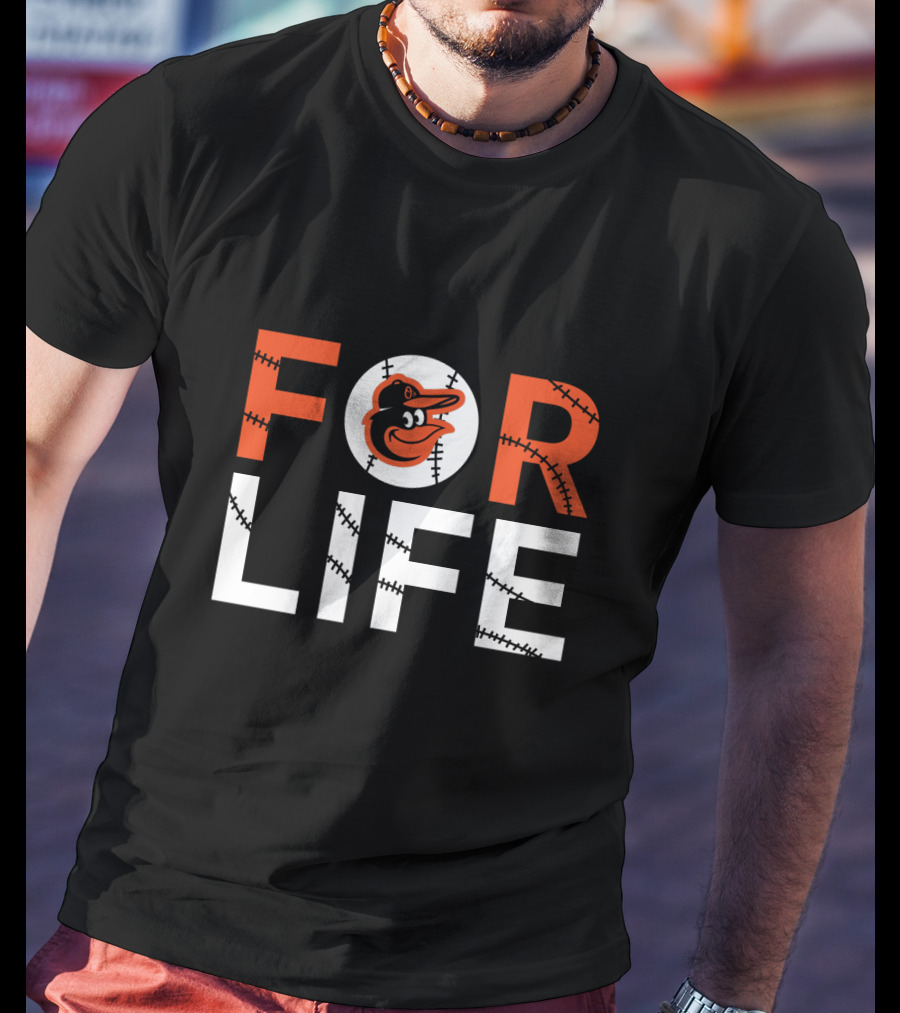 Baltimore Orioles Baseball Fan Logo For Life T-Shirt