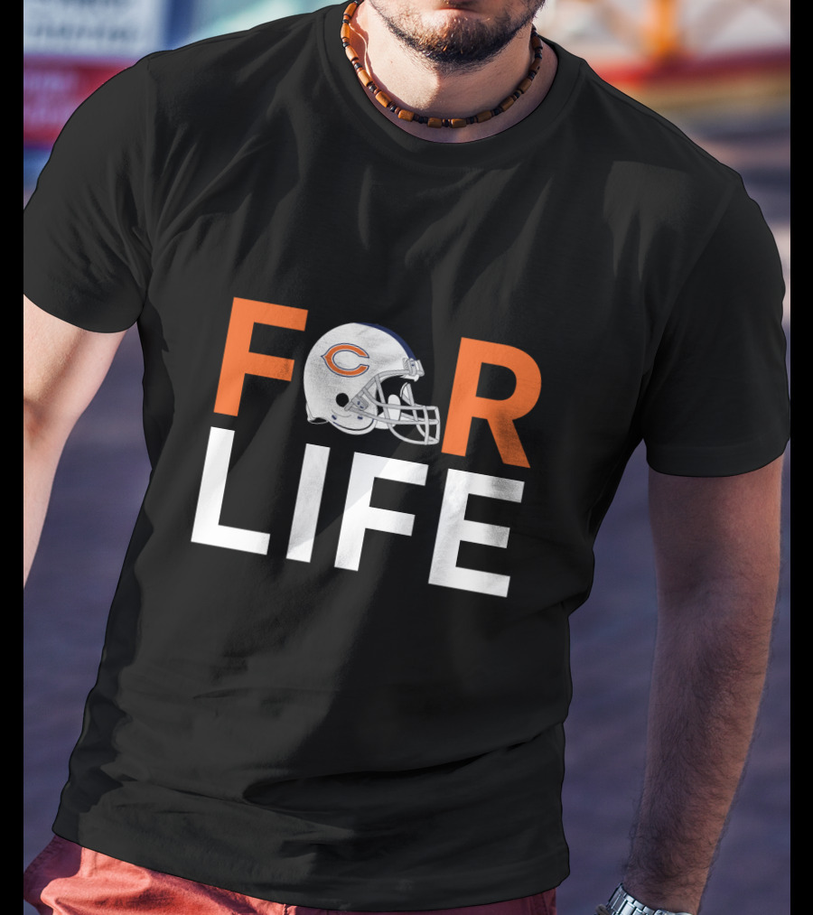 Chicago Bears Helmet For Life For Fans T-Shirt