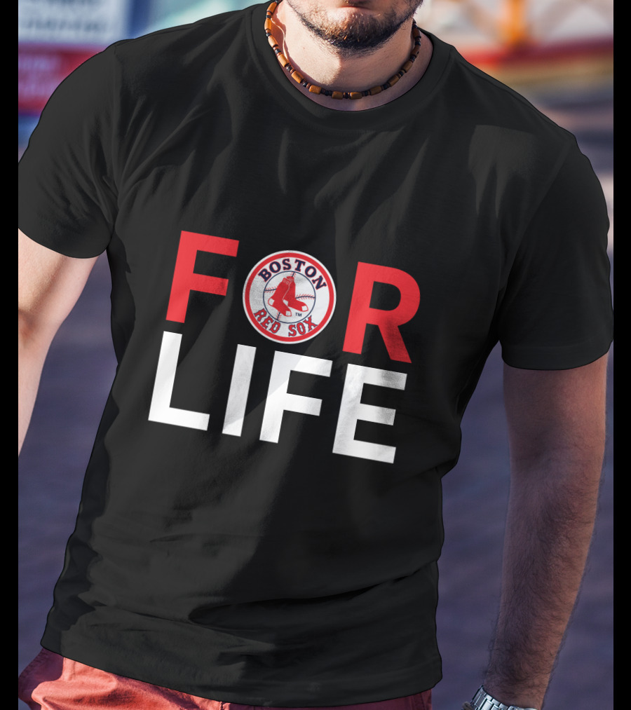 Boston Red Sox For Life Fan Loyalty Emblem T-Shirt