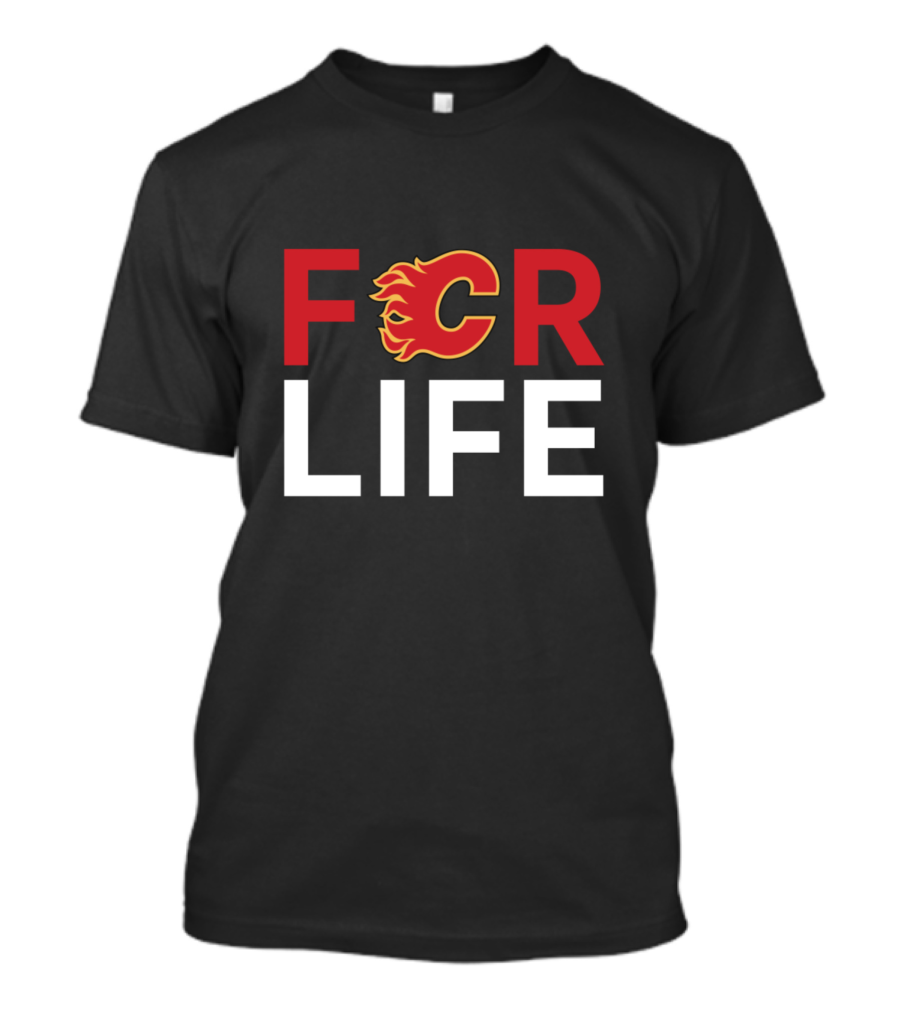 Calgary Flames Forever For Life Fans NHL Hockey T-Shirt