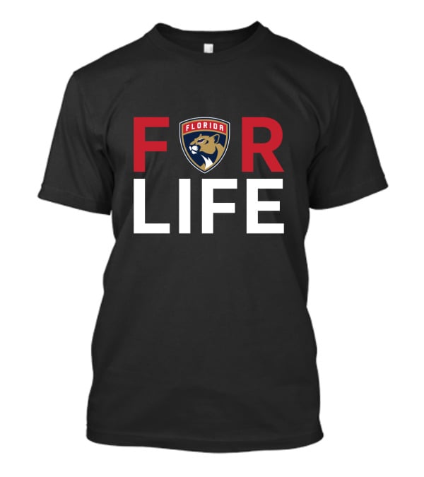 For Life Florida Panthers Fans Passion Emblem T-Shirt