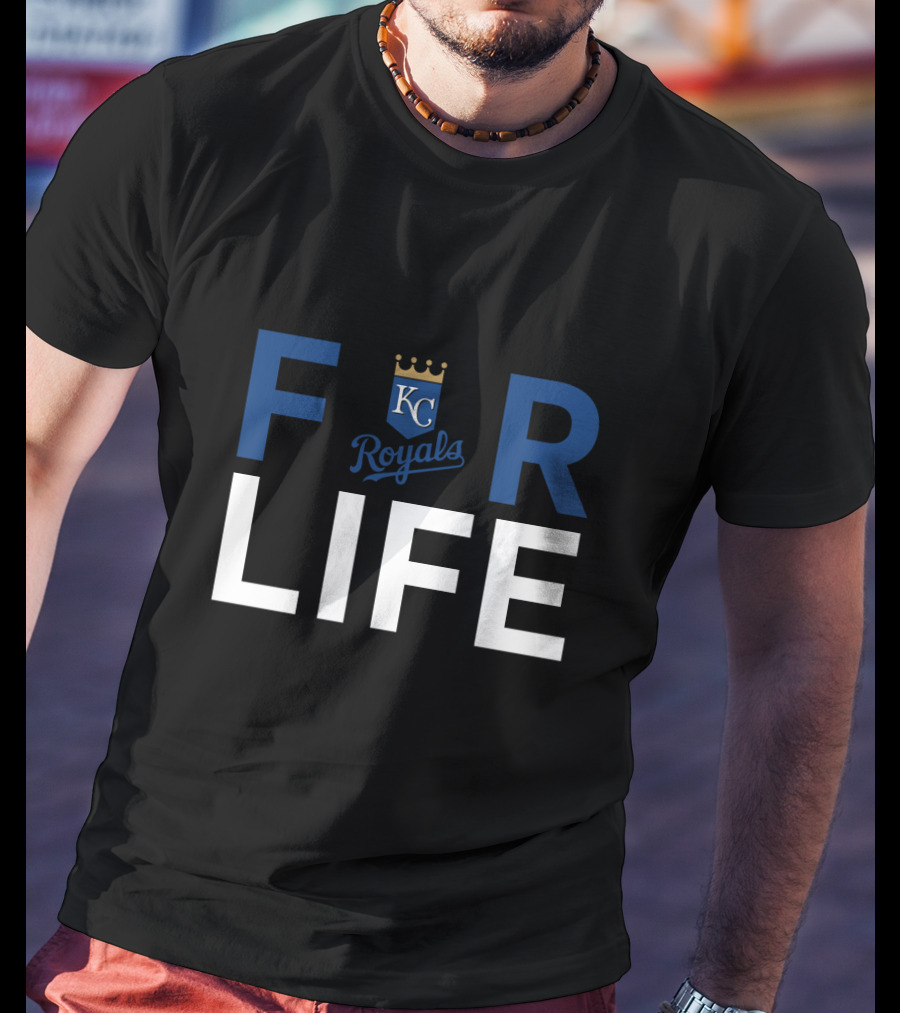 Kansas City Royals KC Logo For Life Royals Fans T-Shirt
