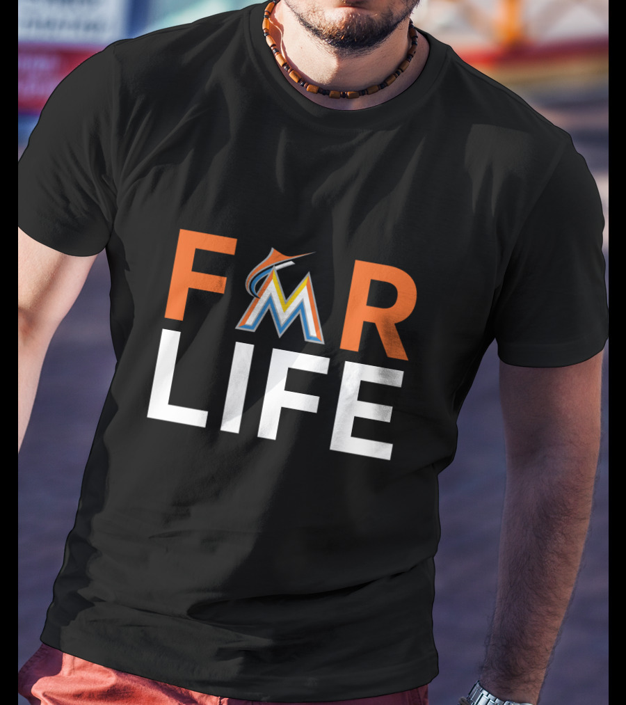 For Life Miami Marlins Fans Iconic Baseball Support Enthusiasts T-Shirt