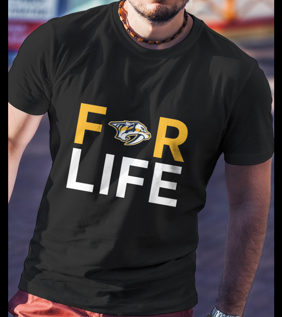 Nashville Predators For Life Fans NHL Team T-Shirt
