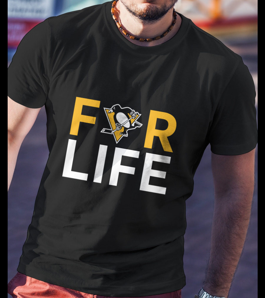 For Life Pittsburgh Penguins Fans Iconic Hockey T-Shirt