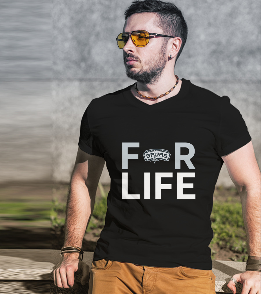 San Antonio Spurs For Life Fan Statement T-Shirt