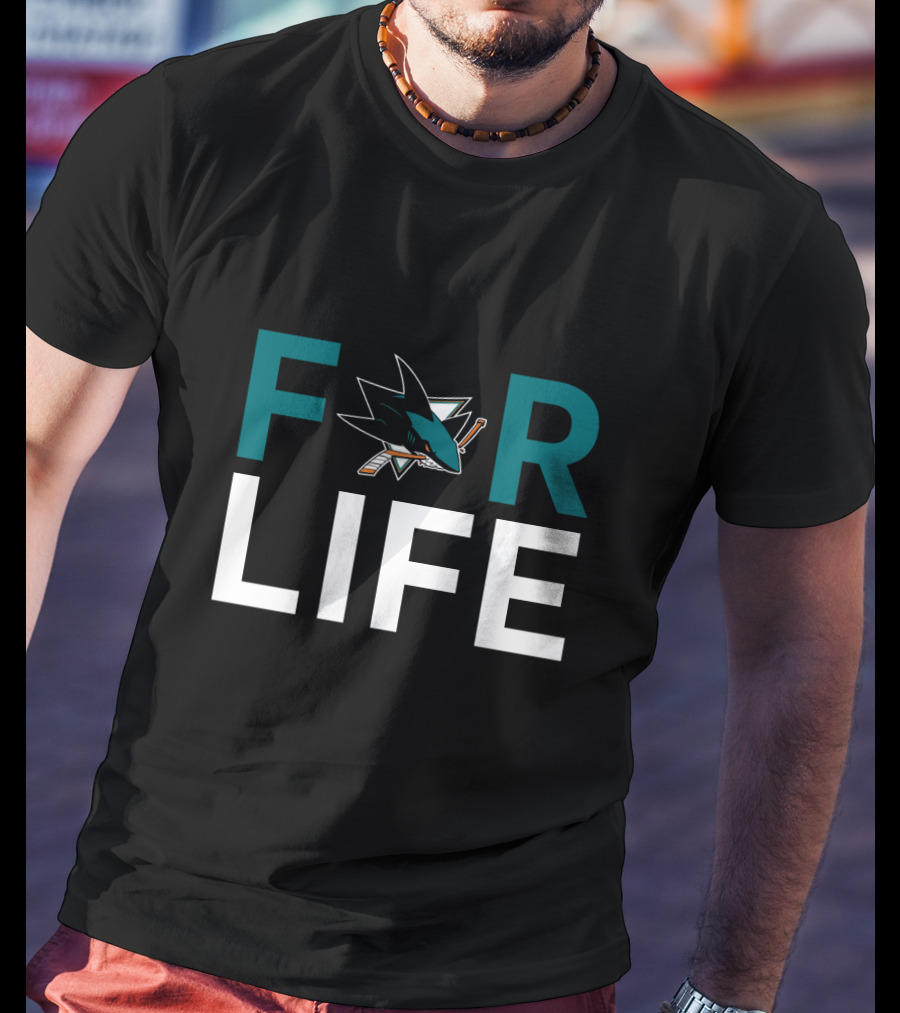 San Jose Sharks For Life Fan Expression T-Shirt