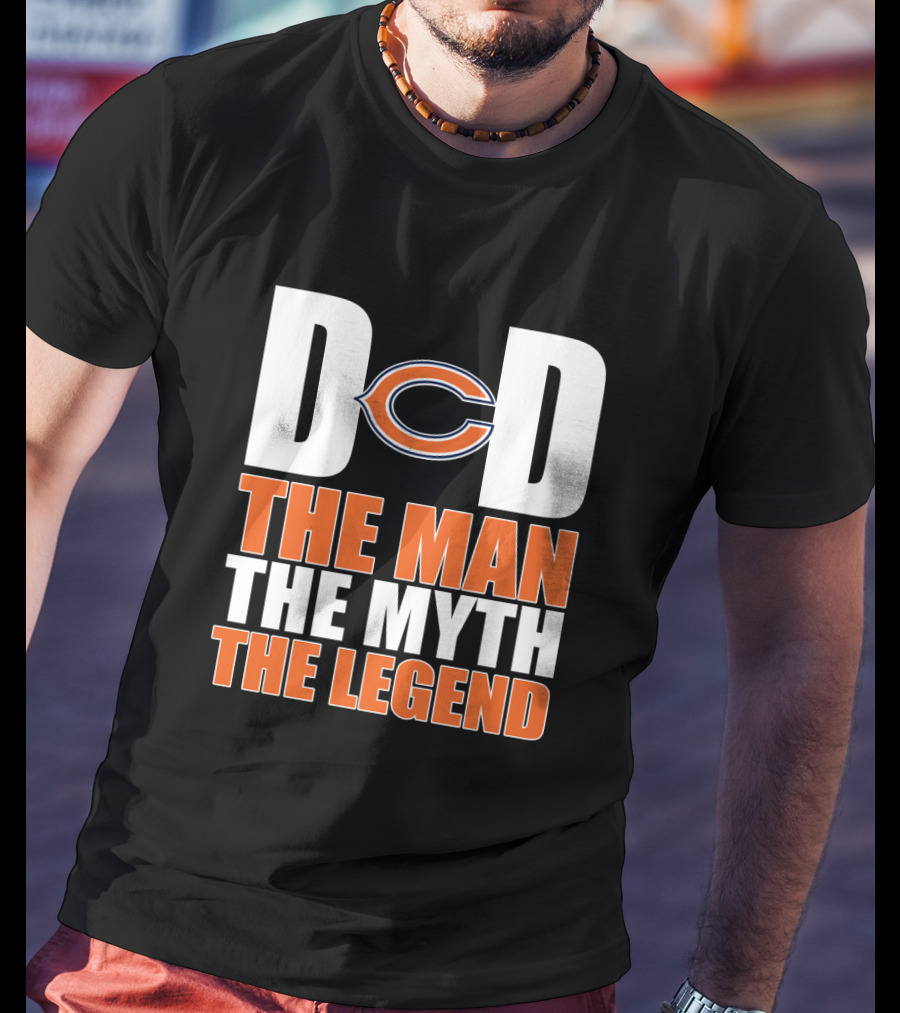 Chicago Bears Dad The Man The Myth The Legend T-Shirt