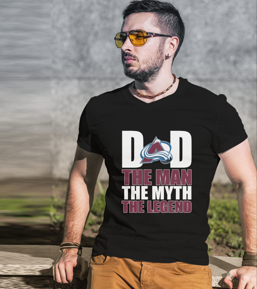 Colorado Avalanche Dad The Man The Myth The Legend T-Shirt