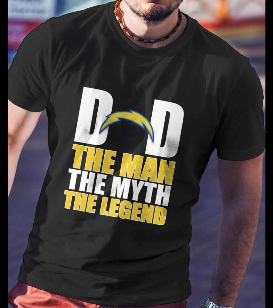 Los Angeles Chargers Dad The Man The Myth The Legend Father's Day Gift T-Shirt
