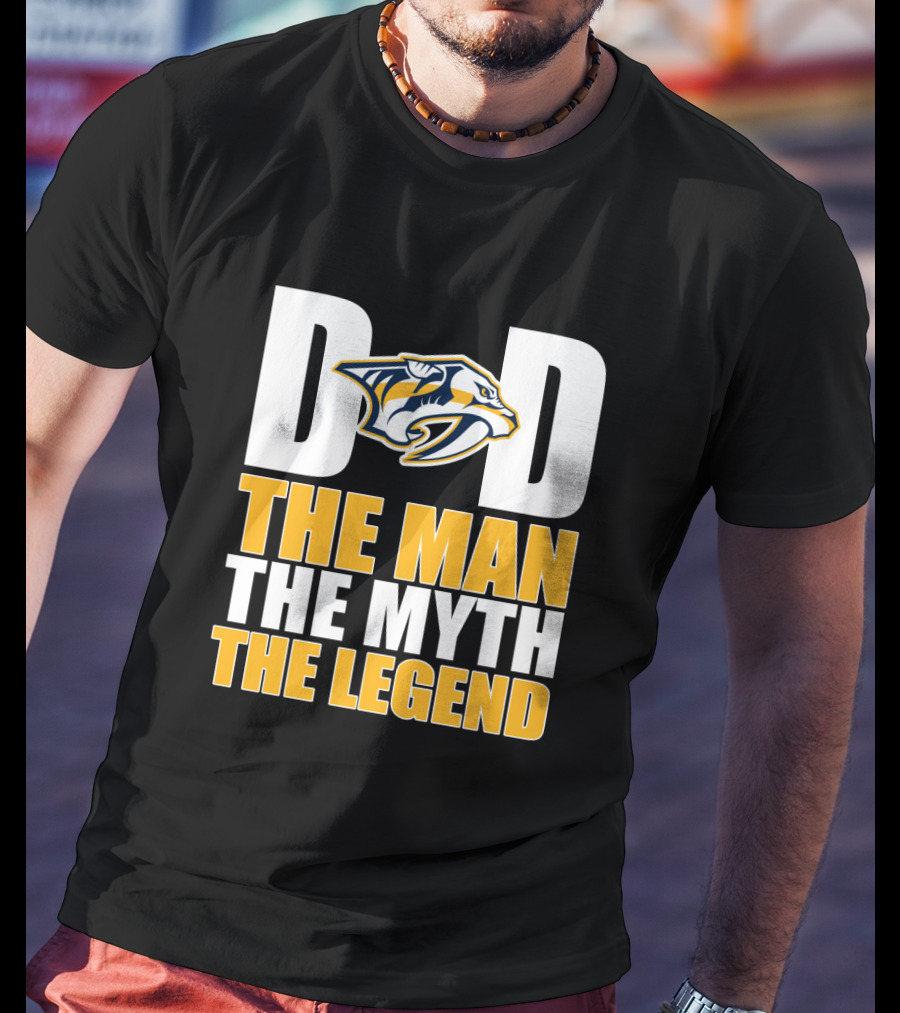 Nashville Predators Dad The Man The Myth The Legend T-Shirt