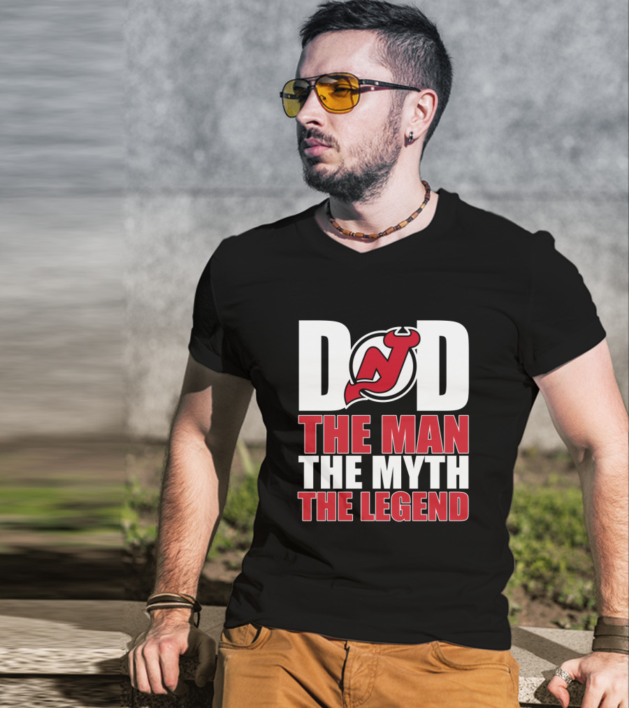 New Jersey Devils Dad The Man The Myth The Legend T-Shirt