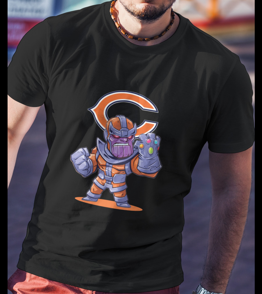 Thanos Chicago Bears Fans Mashup T-Shirt