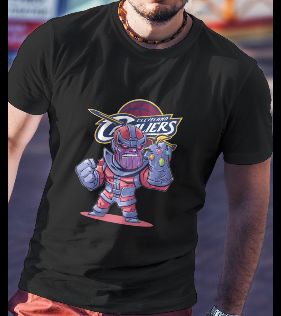 Cleveland Cavaliers Fans Thanos Infinity Gauntlet Basketball Crossover T-Shirt