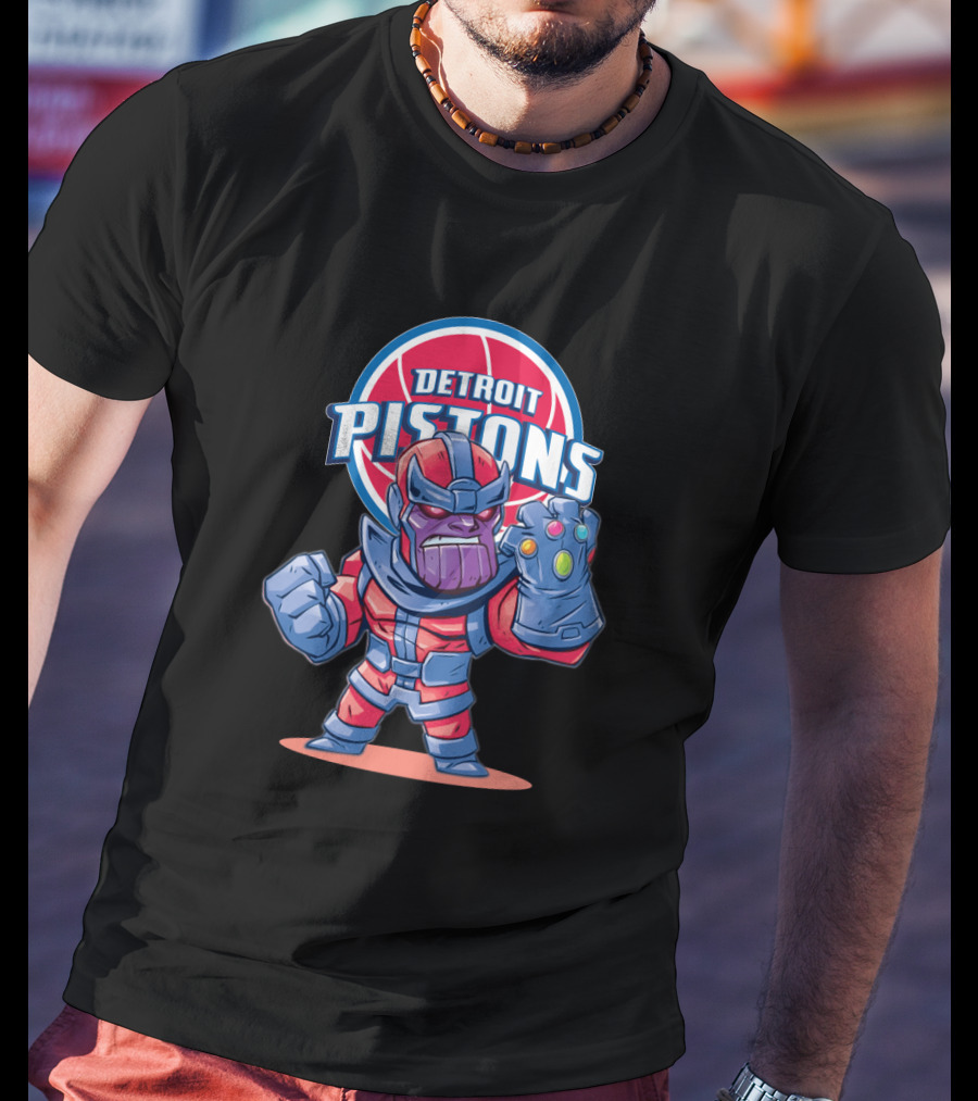 Thanos Detroit Pistons Basketball Crossover Fans T-Shirt