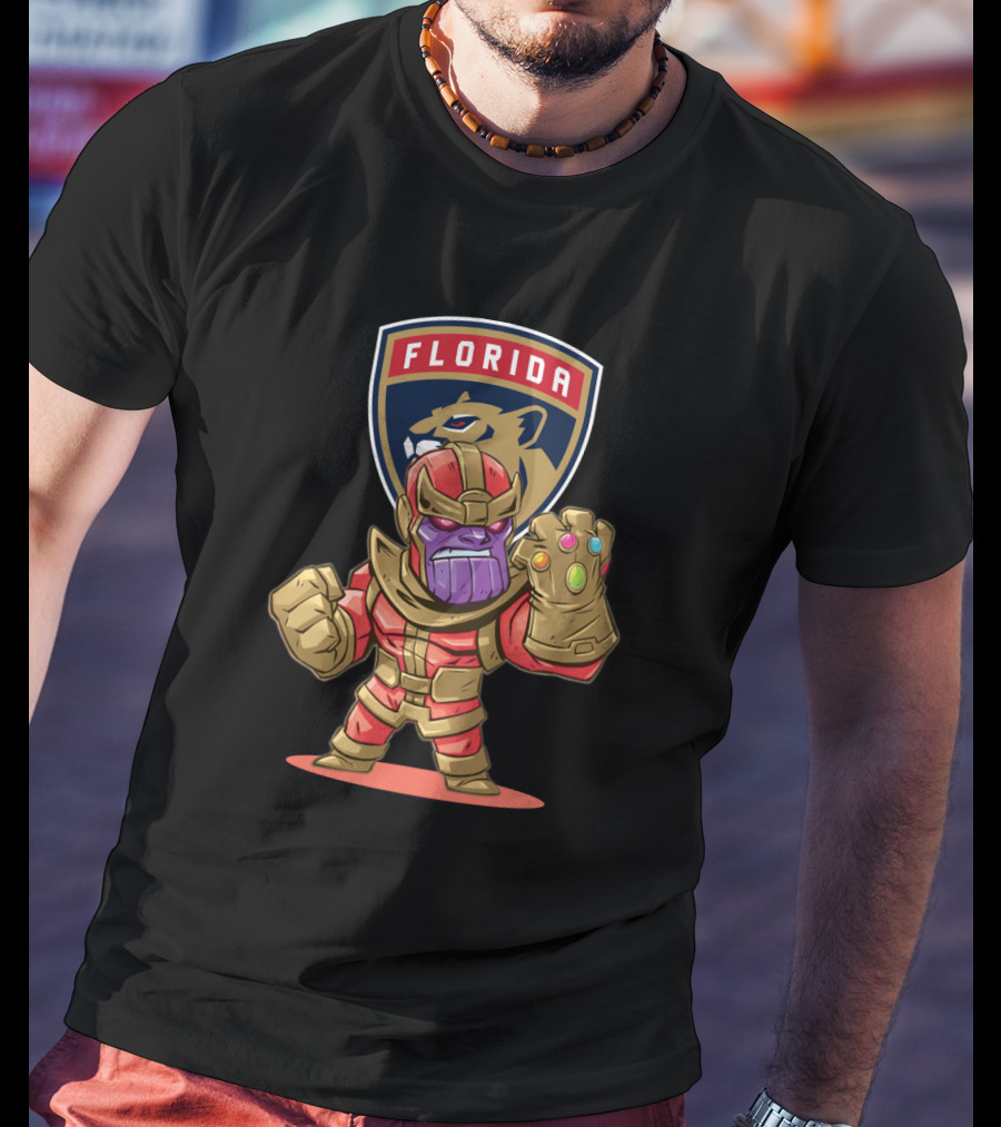 Florida Panthers Marvel Mashup Thanos T-Shirt