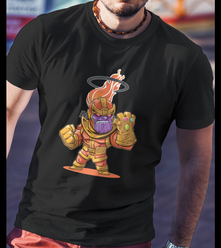 Miami Heat Fans Thanos Infinity Gauntlet Basketball Marvel T-Shirt