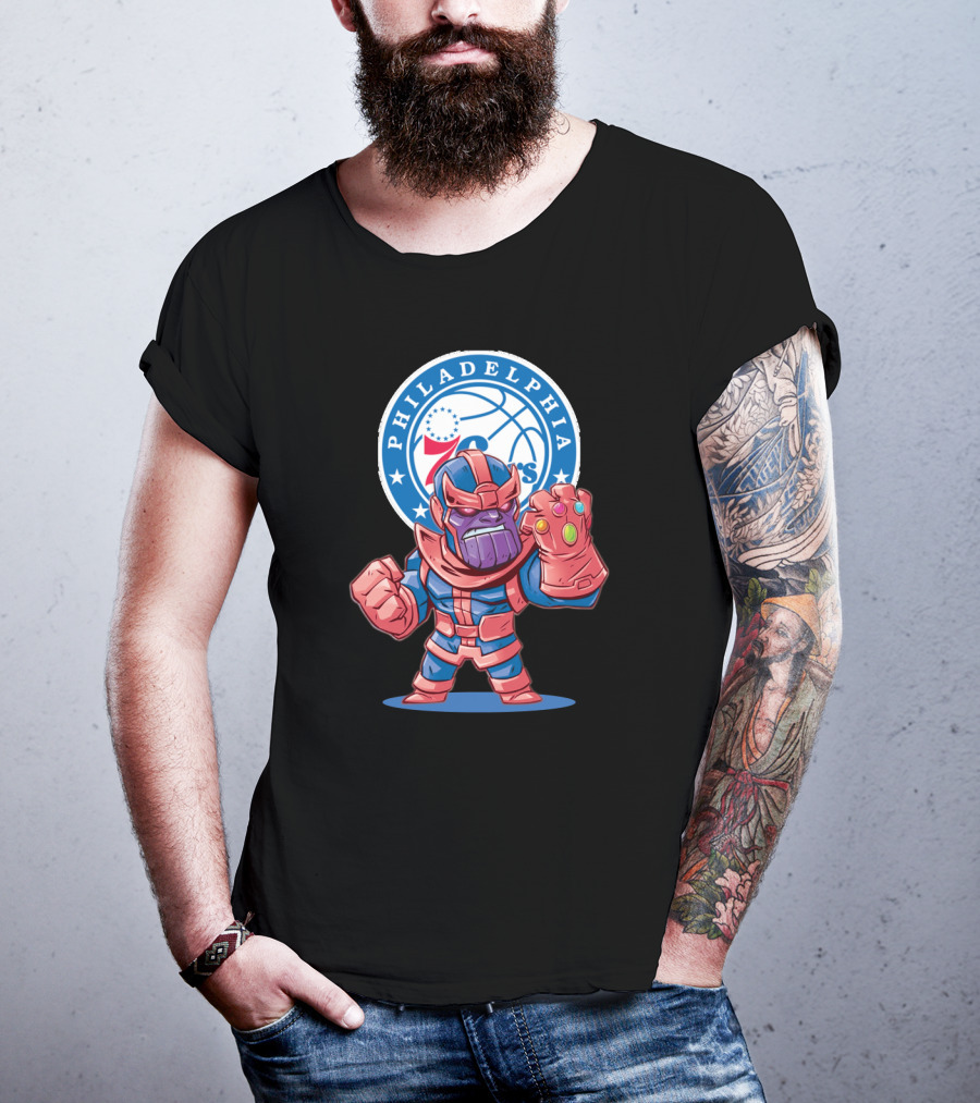Philadelphia 76ers Meets Thanos Crossover T-Shirt