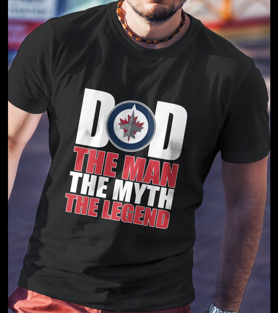 Winnipeg Jets Dad The Man The Myth The Legend T-Shirt