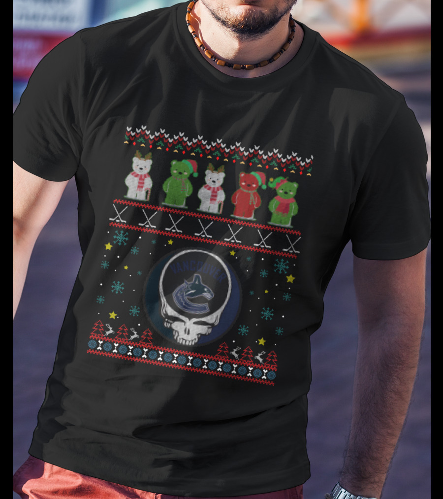Vancouver Canucks Grateful Dead Bears Ugly T-Shirt