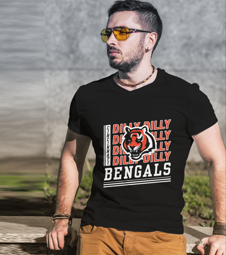 Cincinnati Bengals Dilly Dilly Tiger T-Shirt