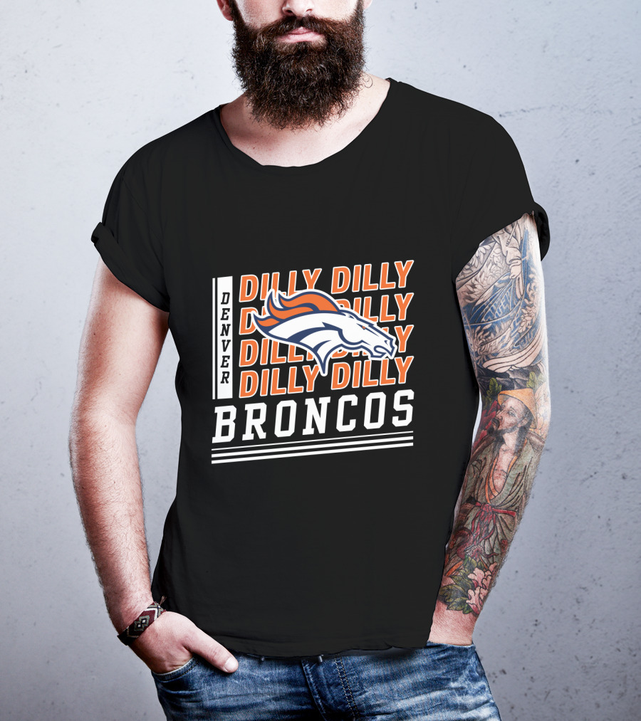 Denver Broncos Dilly Dilly Broncos Bud Light Football Team T-Shirt