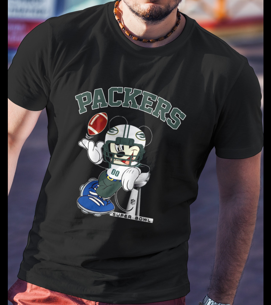 Packers Mickey Super Bowl Nfl T-Shirt