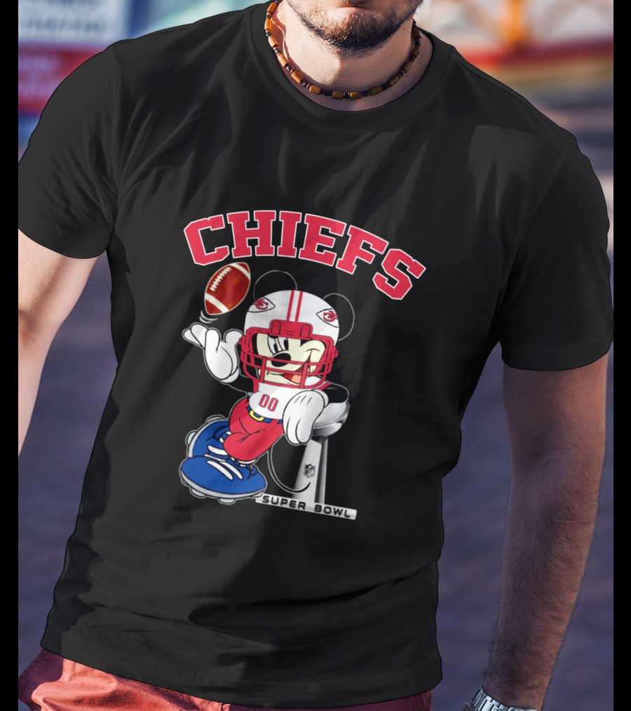 Chiefs Mickey Nfl Super Bowl Kansas City T-Shirt