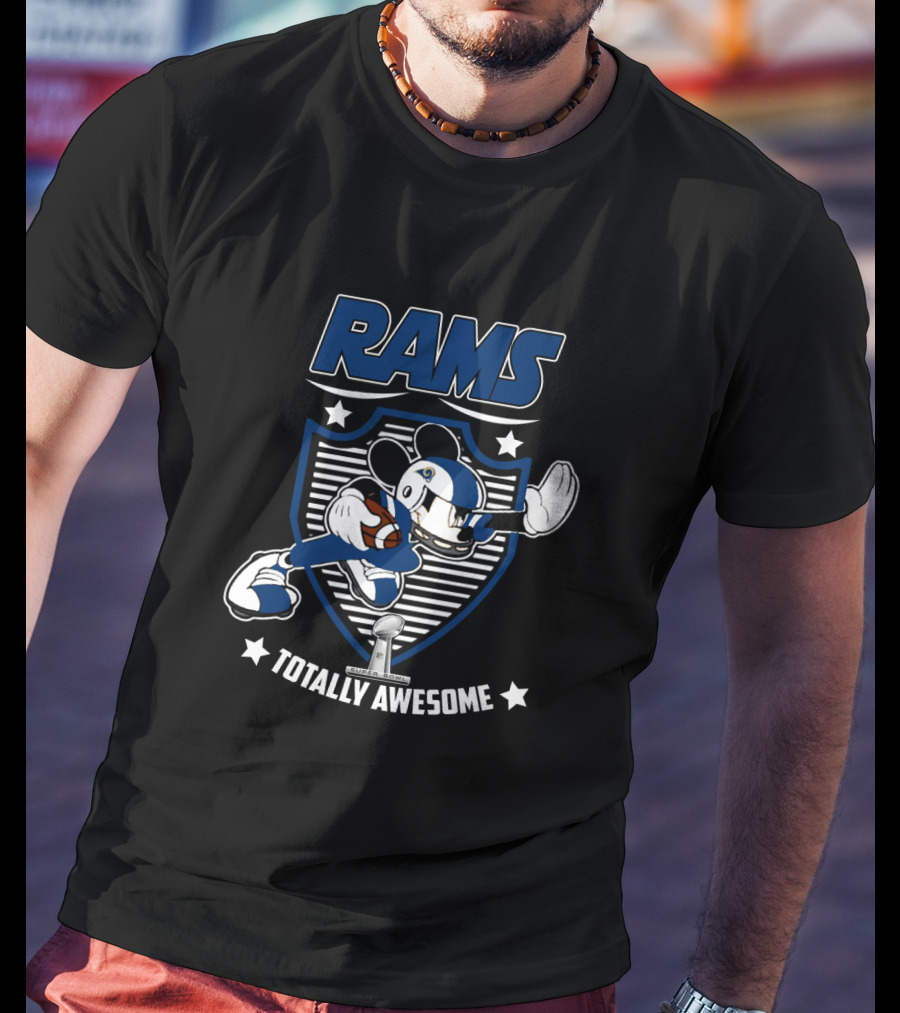 Rams Totally Awesome Los Angeles Mickey Fans T-Shirt