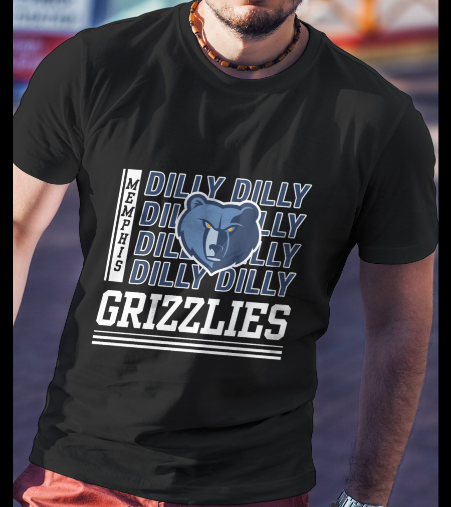 Memphis Grizzlies Dilly Dilly Bold Bear T-Shirt