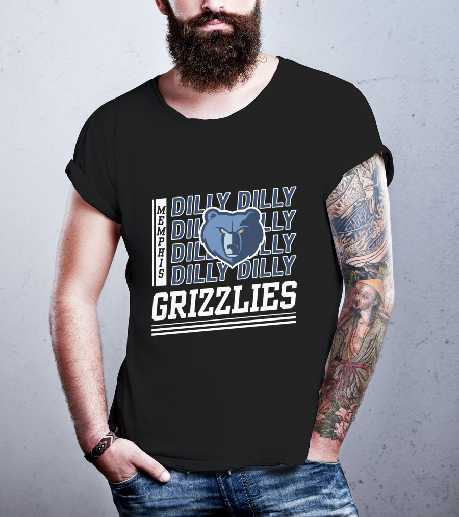 Memphis Grizzlies Dilly Dilly Bold Bear T-Shirt