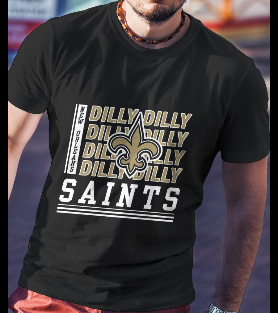 New Orleans Saints Dilly Dilly Fleur-De-Lis Bud Light T-Shirt