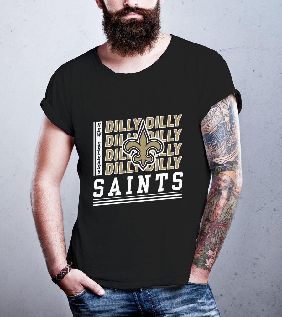 New Orleans Saints Dilly Dilly Fleur-De-Lis Bud Light T-Shirt