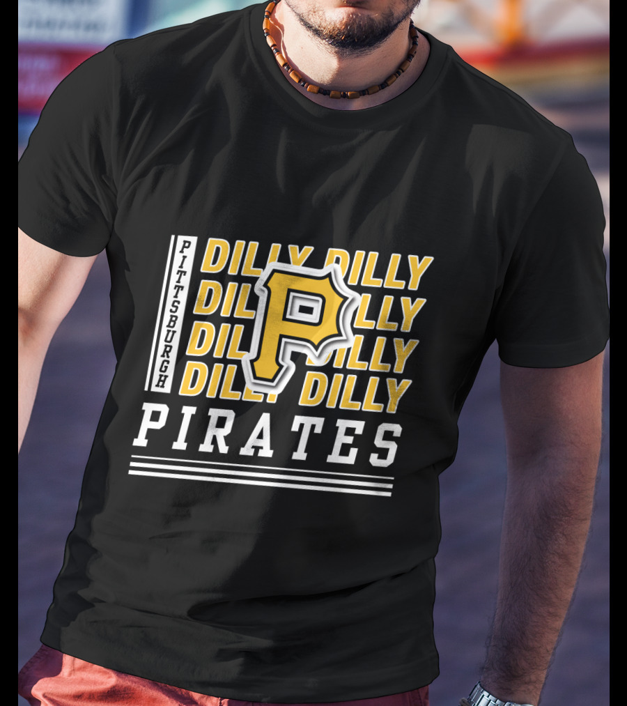 Pittsburgh Pirates Dilly Dilly P Logo Repeat T-Shirt