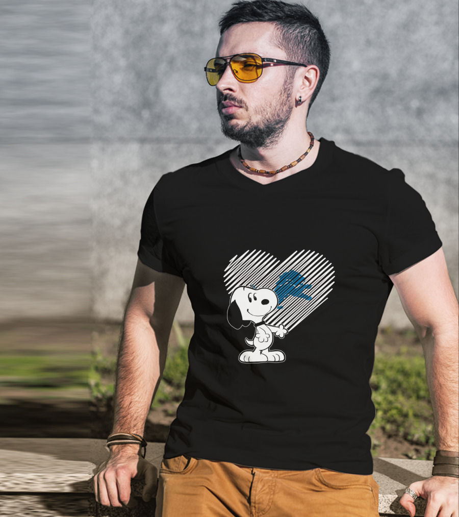 Snoopy Heart Detroit Lions Fans Love T-Shirt