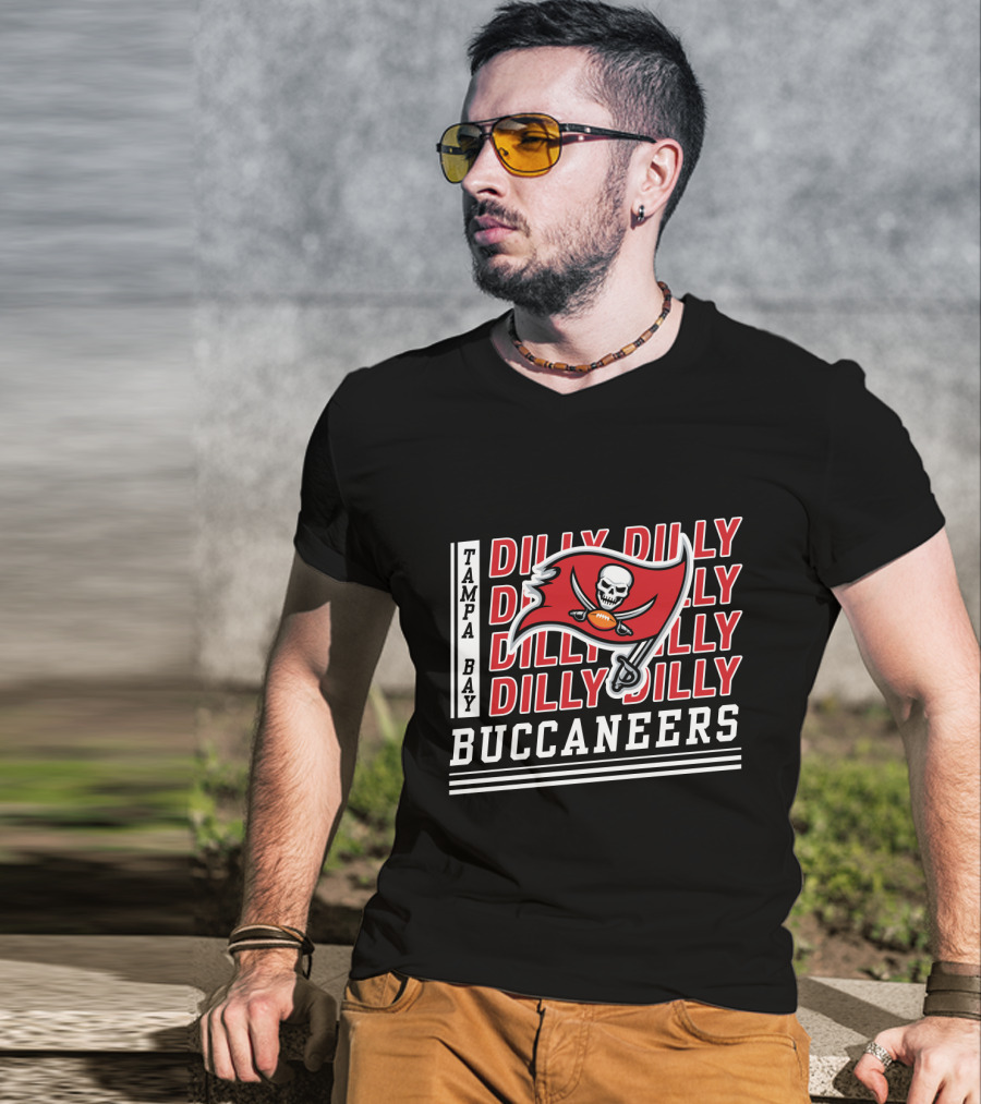 Tampa Bay Buccaneers Dilly Dilly Bud Light Football Celebration Banner T-Shirt