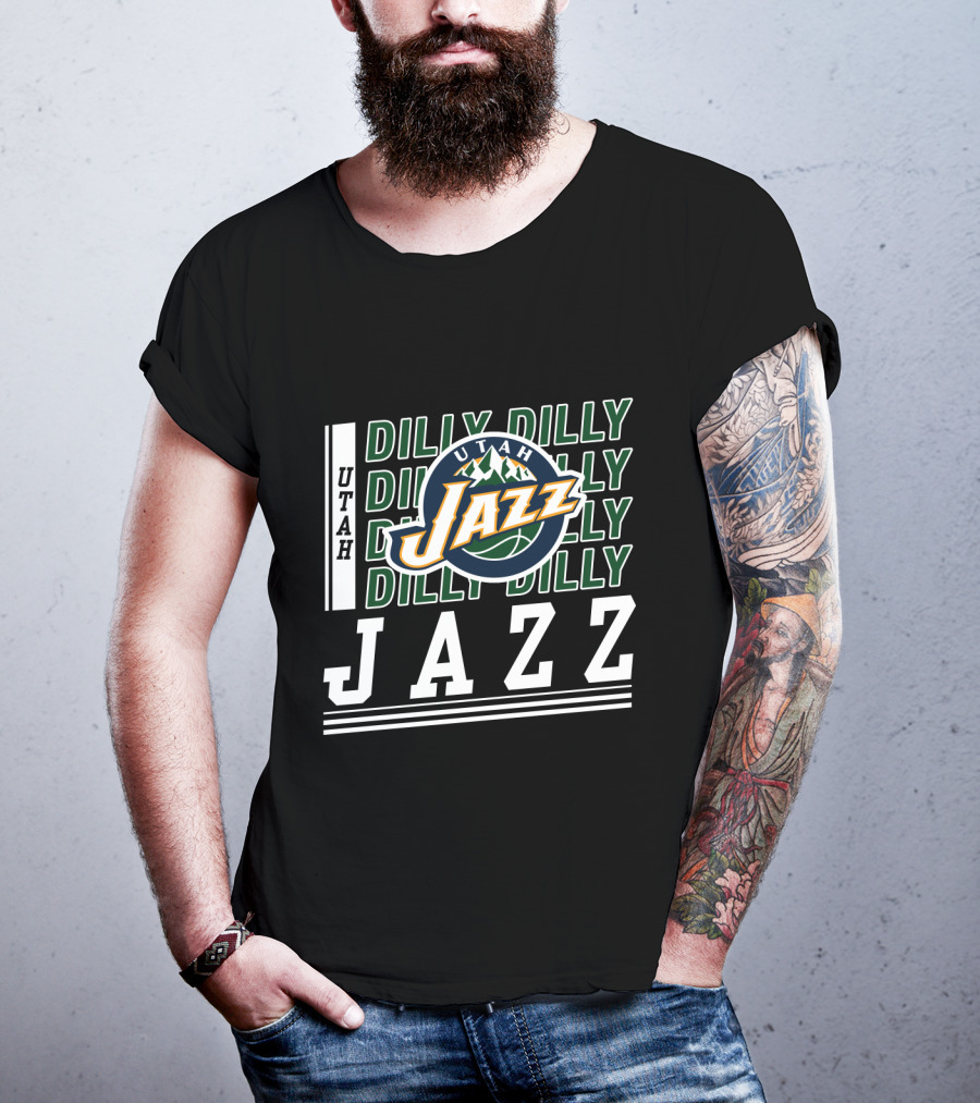 Utah Jazz Dilly Dilly Bud Light Basketball Fan T-Shirt