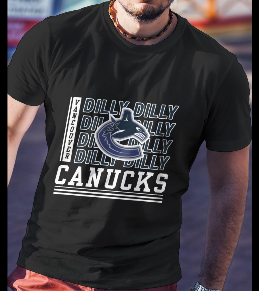 Vancouver Canucks Dilly Dilly Logo Fan Motto T-Shirt