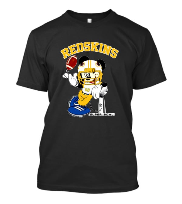 Redskins Mickey Football Nfl Super Bowl T-Shirt