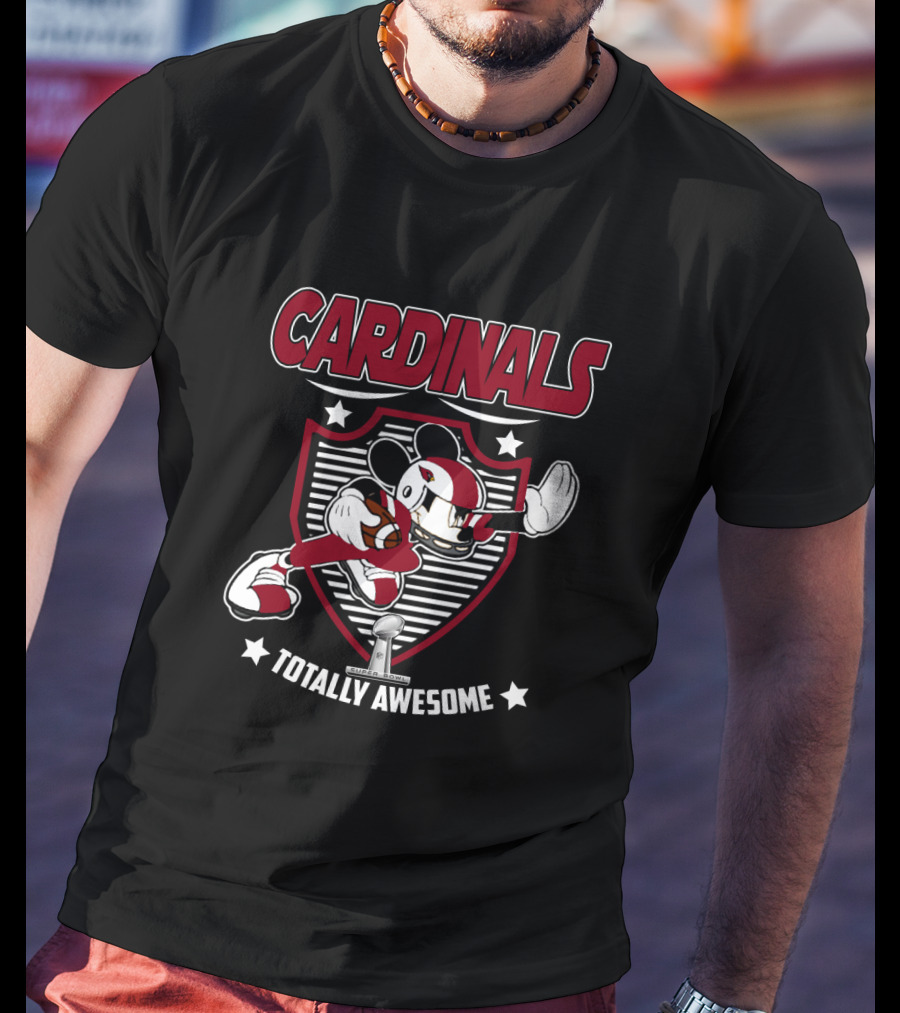 Cardinals Totally Awesome Mickey Football Stars T-Shirt