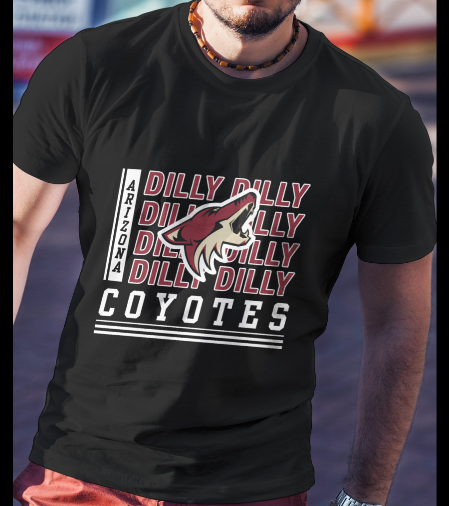 Arizona Coyotes Dilly Dilly Hockey Team Logo Fan Celebration T-Shirt