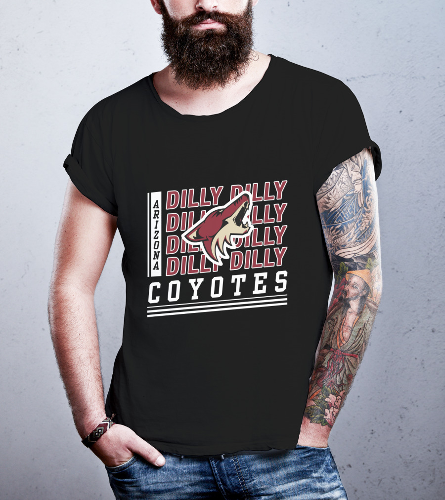 Arizona Coyotes Dilly Dilly Hockey Team Logo Fan Celebration T-Shirt