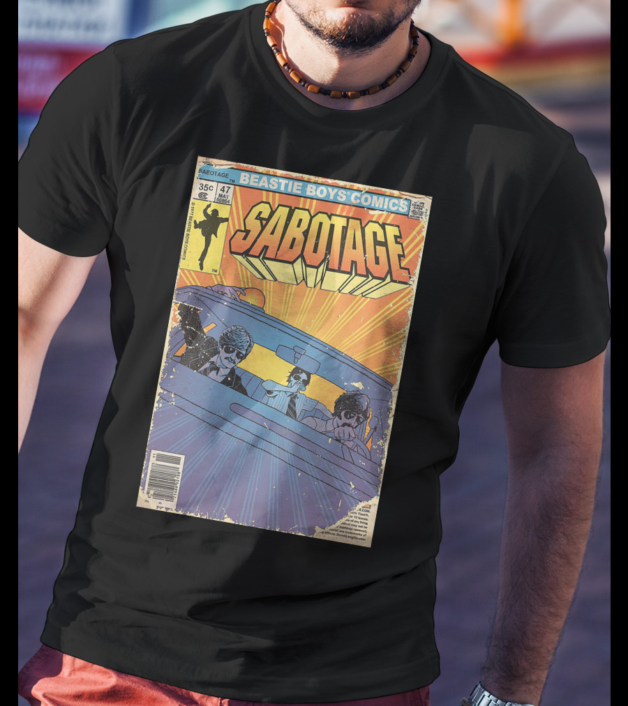 Beastie Boys Comics Sabotage 35¢ 47 Funny Ape 64B♯ Cover T-Shirt